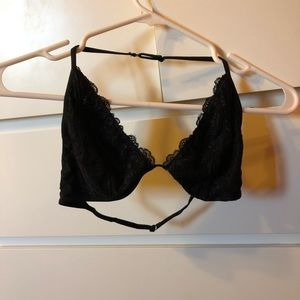 Black lace bralette